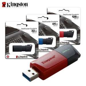 New Kingston 64GB 128GB 256GB DataTraveler Exodia M USB Flash Drive USB 3.2 Gen2 - Picture 1 of 10