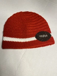 Jovanjane Herren Damen Erwachsene gehäkelt Winter Beanie Mütze Einheitsgröße Fußball - Bild 1 von 5