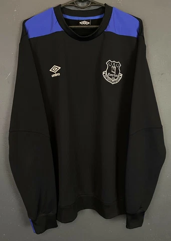 MEN'S UMBRO FC EVERTON TRAINING TOP SOCCER FOOTBALL SHIRT JERSEY MAILLOT SIZE L Cover