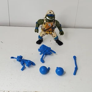 Figura De Colección Teniente Leo 1991 Mutante Militar Adolescente Tortugas Ninja Sin Bandera - Imagen 1 de 18