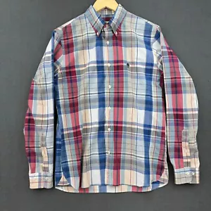 Brooks Brothers Hemd Herren Medium rot Fleece kariert langarm Button Down weich - Bild 1 von 14