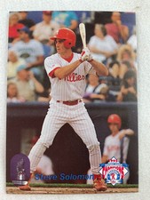 1995 Reading Phillies-Nabisco Minor League Baseball Card-Steve Solomon