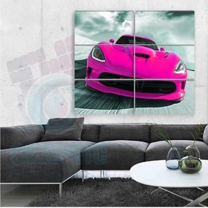 115x105cm - Set 6 Gemälde Druck - Lackierstoff Dodge Viper SRT - DV-P01V6T - Bild 1 von 23