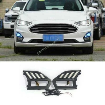 For 2019-2020 Ford Mondeo Fusion Front Fog Light Assembly LED Bumper Lamp 2X - Imagem 1 de 4