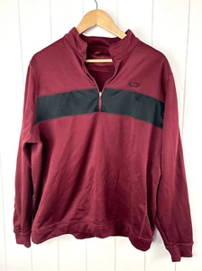 Oakley Men’s Quarter Zip Pullover Jacket Sporty Size L (est) - Picture 1 of 10