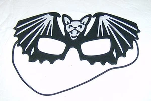 Fledermaus Maske Farbe Schwarz - Bild 1 von 1
