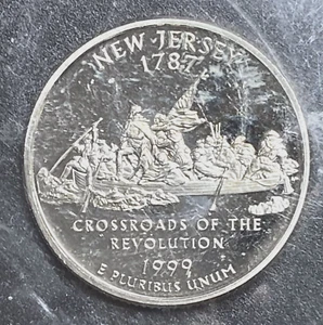1999-S PROOF New Jersey Qc SUPERB GEM PROOF UN-TONED VIRTUALLY SPOT & HAZE FREE - Picture 1 of 4