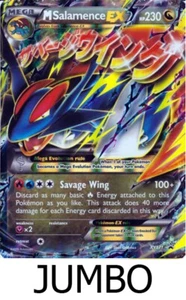 Pokemon M SALAMENCE EX XY171 BLACK STAR PROMO (Jumbo/Oversized Size) NM - Picture 1 of 1