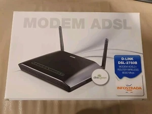 MODEM ADSL D-LINK DSL-2750B MODEM ADSL2+ ROUTER WIRELESS @300Mbps - Foto 1 di 6