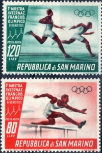 1955 San Marino posta aerea Mostra del francobollo Olimpico MNH - Imagen 1 de 1