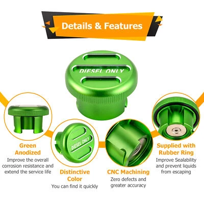 Diesel Fuel Gas Cap for Ram 1500 2500 3500 3.0L 6.7L 2019 2020 2021 2022 2023 24 - Изображение 1 из 4
