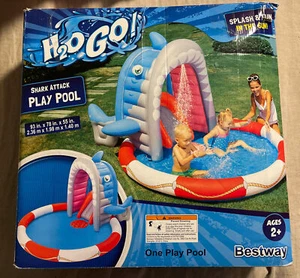 H2O GO! Shark Attack Play Pool NEW - Picture 1 of 2