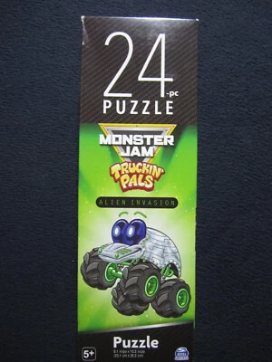 Rompecabezas Monster Jam Truckin' Pals Invasión Alienígena 24 Piezas [Rompecabezas SpinMaster] Foto 1 de 2