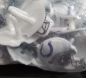 Indianapolis Colts Cupcake Topper Plastic Ring Party Favor Helmet 144 Pieces - Picture 1 of 3