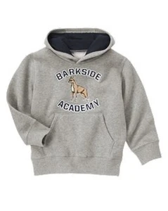 NWT Gymboree Dog Barkside Academy Pullover Hoodie Sweatshirt Toddler Boys XS 3 4 - Picture 1 of 1