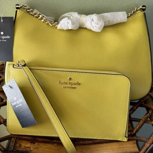 Kate Spade Madison Saffiano Leather Medium Lemon Slice Crossbody Bag KC439 NWT - Picture 1 of 12