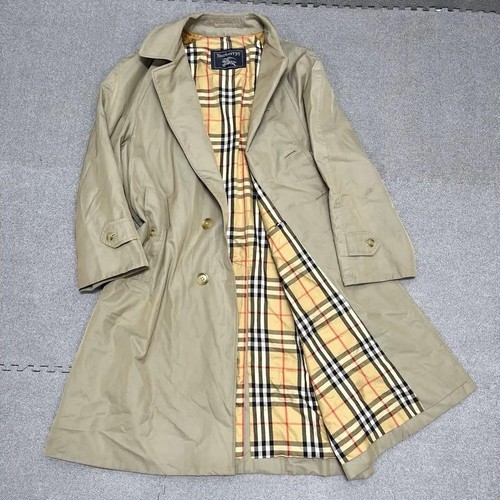 Cappotto Burberry 614 collo inox Nova fodera check L m1_0715