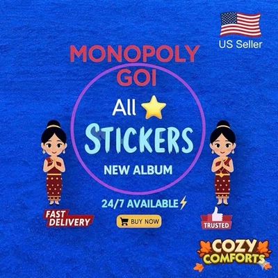 Monopoly Go Stickers  1-6 Stars⭐(ALL STICKERS AVAILABLE)🔥CHEAPEST PRICE⭐24/7 - Image 1 of 2