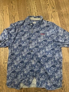Camisa de golf para hombre Tommy Bahama Buffalo Bills floral con botones hawaiana talla L - Imagen 1 de 5
