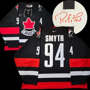 Ryan Smyth Signed 2002 Team Canada Nike Hockey Jersey XL NHL COA Edmonton Oilers - Picture 1 of 11