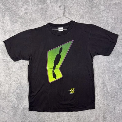 Мужская футболка Stanley Desantis L X-Files Alien Sci Fi винтаж 90-е 1994 одинарный шов - Изображение 1 из 4