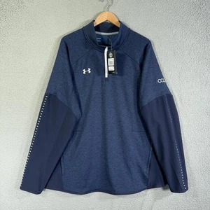 Under Armour 1/4 Zip Pullover Herren 2XL Navy Cold Gear Qualifier Hybrid 1327205 - Bild 1 von 13
