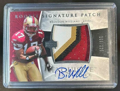 2006 Upper Deck Exquisite Brandon Williams Patch RC Auto #105/225 - Image 1 of 2