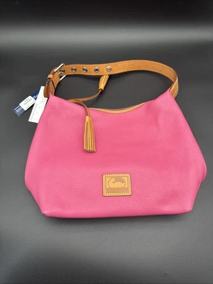 Saco Paige Dooney & Bourke Pebble Grain rosa intenso nuevo con etiquetas Foto 1 de 4