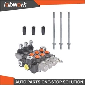 Labwork 13 GPM 3600 PSI SAE Ports 3 Spool Hydraulic Control Valve Double Acting - Picture 1 of 16
