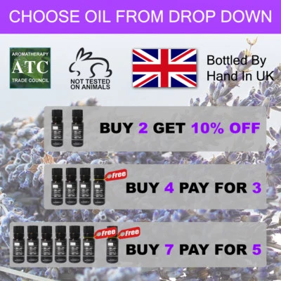  10ml Essential Oils & Carrier Oils - Over 60 different types - 100% Pure! - Image 1 of 4