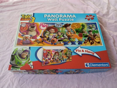 PUZZLE PANORAMA DISNEY TOY STORY 3 CLEMENTONI 500 PIECES 100 % COMPLET - Photo 1/4