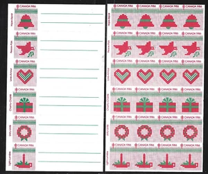 CANADA STAMPS LABELS LOT OF 30 (MINT) FROM 1986 - Picture 1 of 1