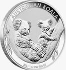 1 oz .999 Fine Silver, 2011 Australian Koala, Perth Mint 1$ Coin, BU, In Capsule