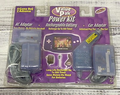2001 Nintendo Game Boy Advance Value Pak Power Adaptor Kit Atomic Blue SEALED - Image 1 of 4