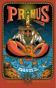 Primus 2017 Portland gerahmtes Konzert Poster - Bild 1 von 2