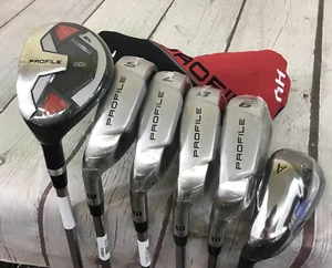 Wilson Golf Profile SGI Men's LH Combo Hybrid Iron Set 5h+6-W Bazooka 50° Wedge - Picture 1 of 10