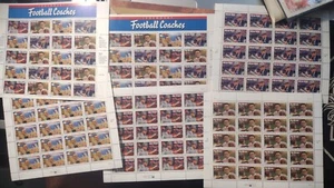 US 32¢ Legendary Football Coaches Postage Stamp-Full Set 120 Stamps. Vince Lomba - Picture 1 of 3