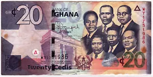 Mazuma *F2060 Ghana 2022 20 Cedis WY1751986 VF - Picture 1 of 2
