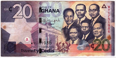 Mazuma *F2060 Ghana 2022 20 Cedis WY1751986 VF - Image 1 of 2