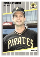 1989 Fleer 209 Brian Fisher   Pittsburgh Pirates
