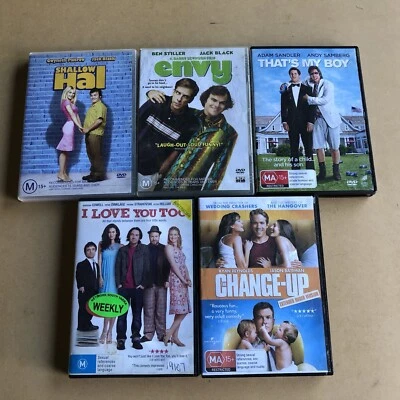 Ben Stiller Adam Sandler Ryan Reynolds Jack Black Samberg 5 Ex-Rental DVDs set - image 1 of 4