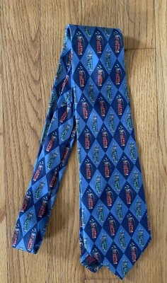Corbata de golf vintage Tommy Hilfiger para hombre 100 % seda italiana azul rojo verde EE. UU. Foto 1 de 4