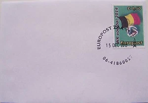 Stadspost Europost 2013 - FDC WK 2014 Voetbal, Football, België - Picture 1 of 1