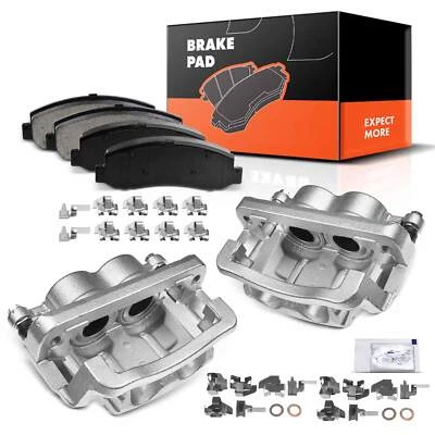 Pinças de freio + pastilhas de freio para Ford F-350 Super Duty 2011-2012 dianteiro LH e RH - Imagem 1 de 4