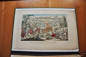 VUE DU PASSAGE DU RHIM PAR L'ARMEE FRANCAISE (VUE D'OPTIQUE FIN XVIIIéme). - Imagen 1 de 1