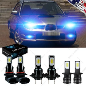 For Subaru Impreza 2006-2007 8000K LED Headlight Bulbs High Low Beam + Fog Light - Picture 1 of 12