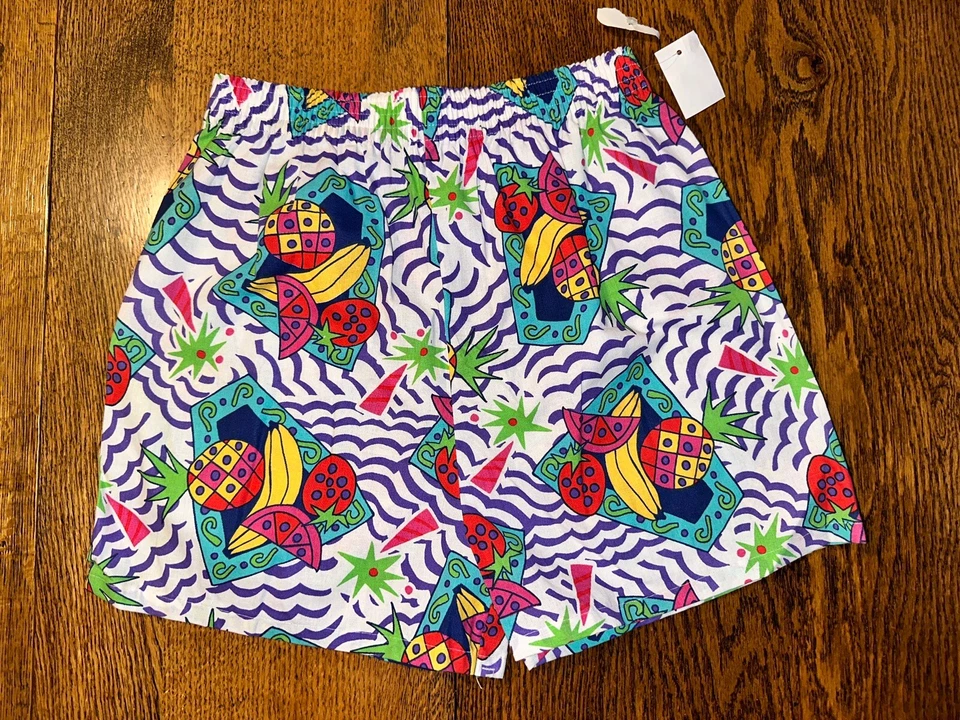 Pantalones Cortos Jams De Colección Años 80 90 Coloridos Salvados por la Campana Medianos Elásticos Nuevos Stock Muerto Foto 1 de 4