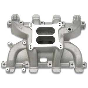 Edelbrock 71187 Performer RPM Carb Intake Manifold LS Swap LS1 5.3L 6.0L Satin - Picture 1 of 3