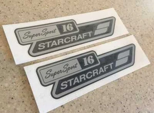 Starcraft Super Sport 16 Fishing Boat Decals 2-Pak FREE SHIP + Free Fish Decal! - Picture 1 of 1