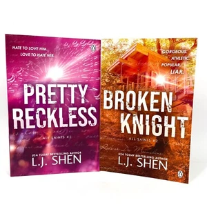 All Saints High Series LJ Shen Book 1 & 2 Paperback Pretty Reckless Broken Night - Picture 1 of 6